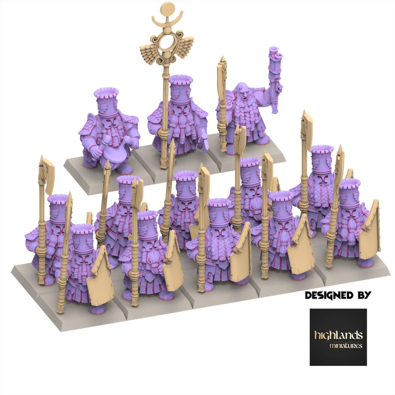 Chaos Dwarves - Heavy Guard - Sons of Marduk - Highlands Miniatures