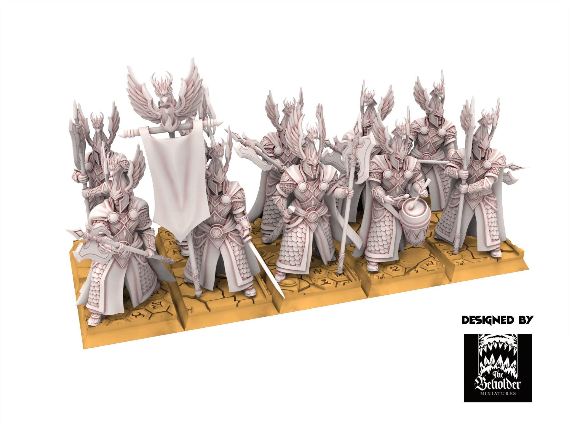Hight Elves - Searing Bird Guardians - Silvermoor - The Beholder Miniatures