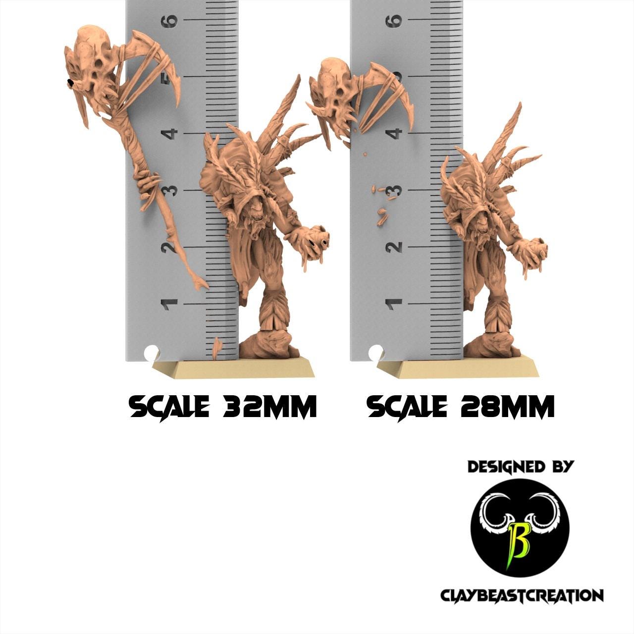 Beastmen - Shaman V4 of Chaos from the East - Fallen Beast - ClayBeastCreation