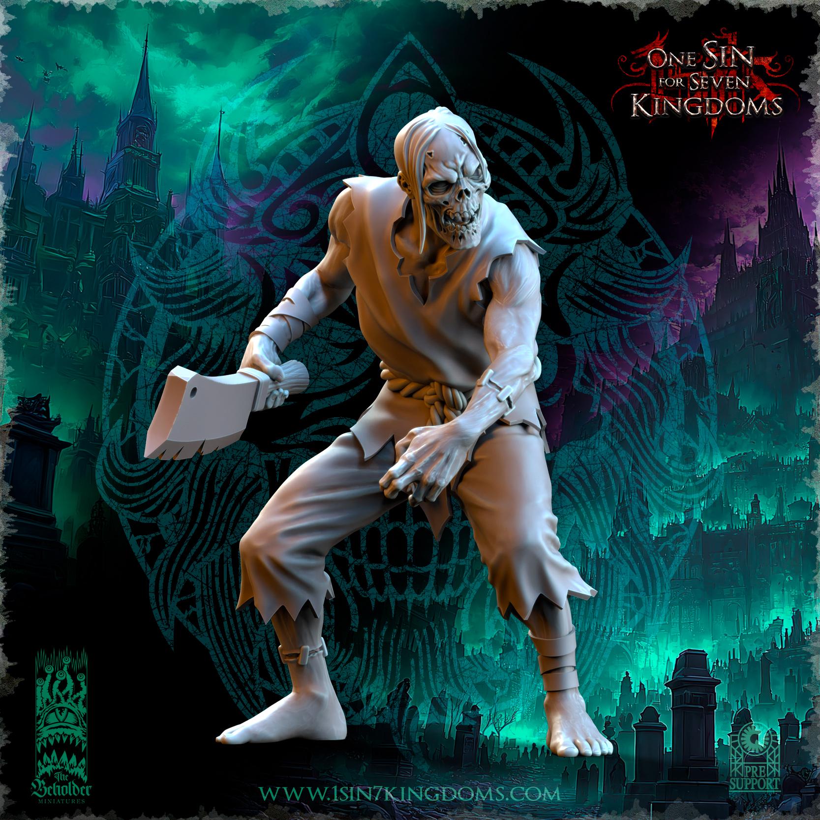 Undead 32/28mm - Brainless Walkers - Undying Legions - The Beholder Miniatures