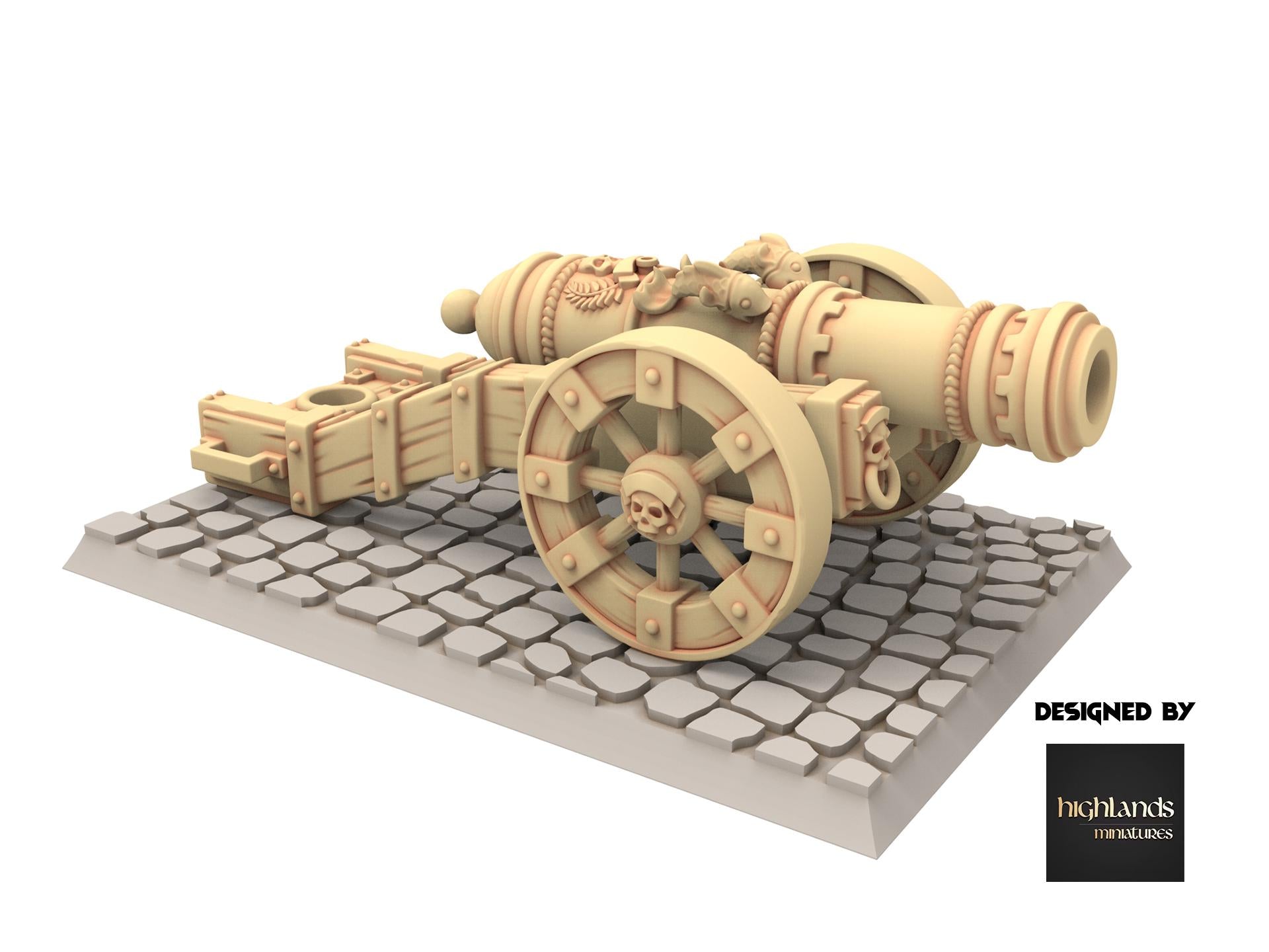 Imperial Fantasy - Great Cannon, Imperial artillery - Sunland - Highlands Miniatures