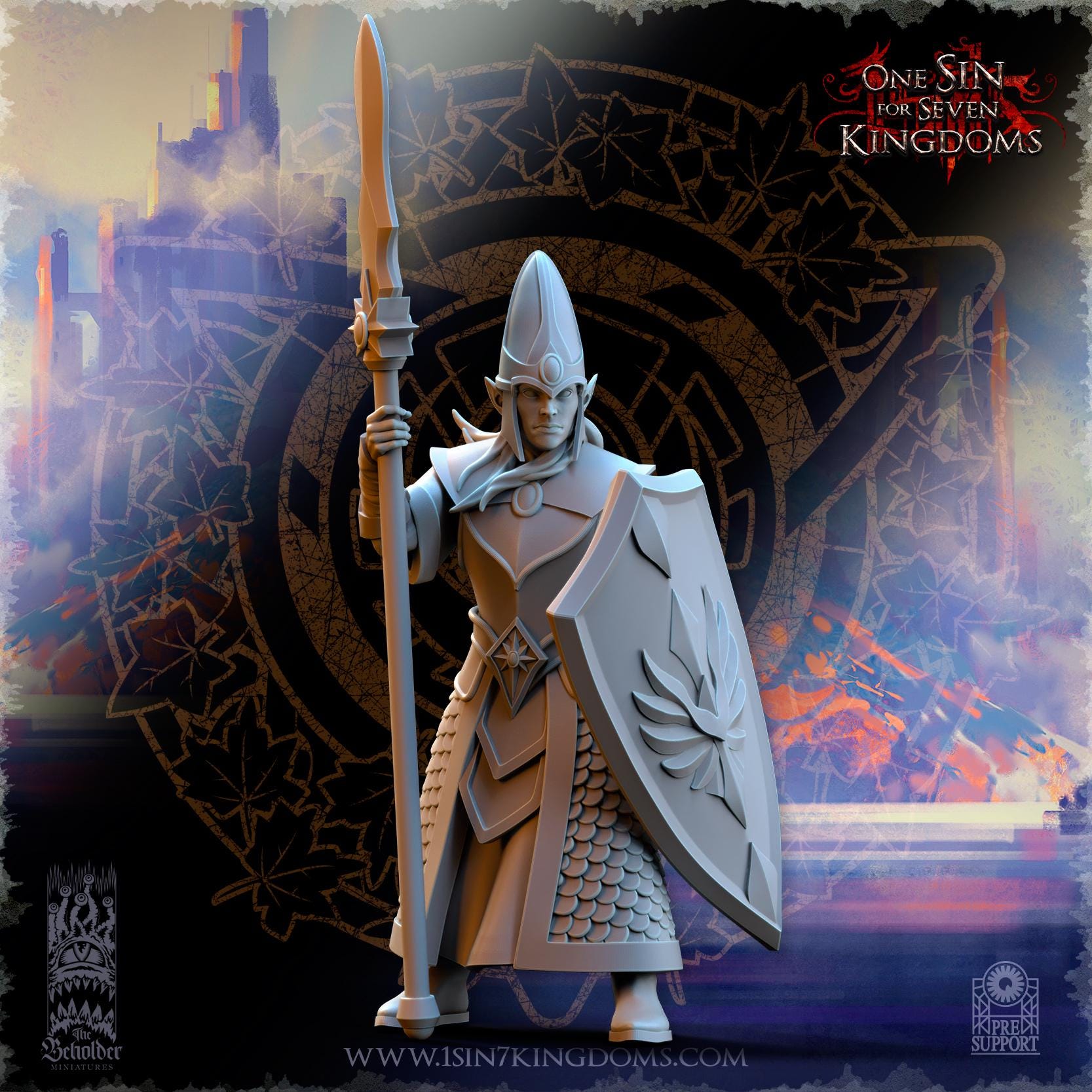 Hight Elves - Kingdom Militia - Silvermoor - The Beholder Miniatures