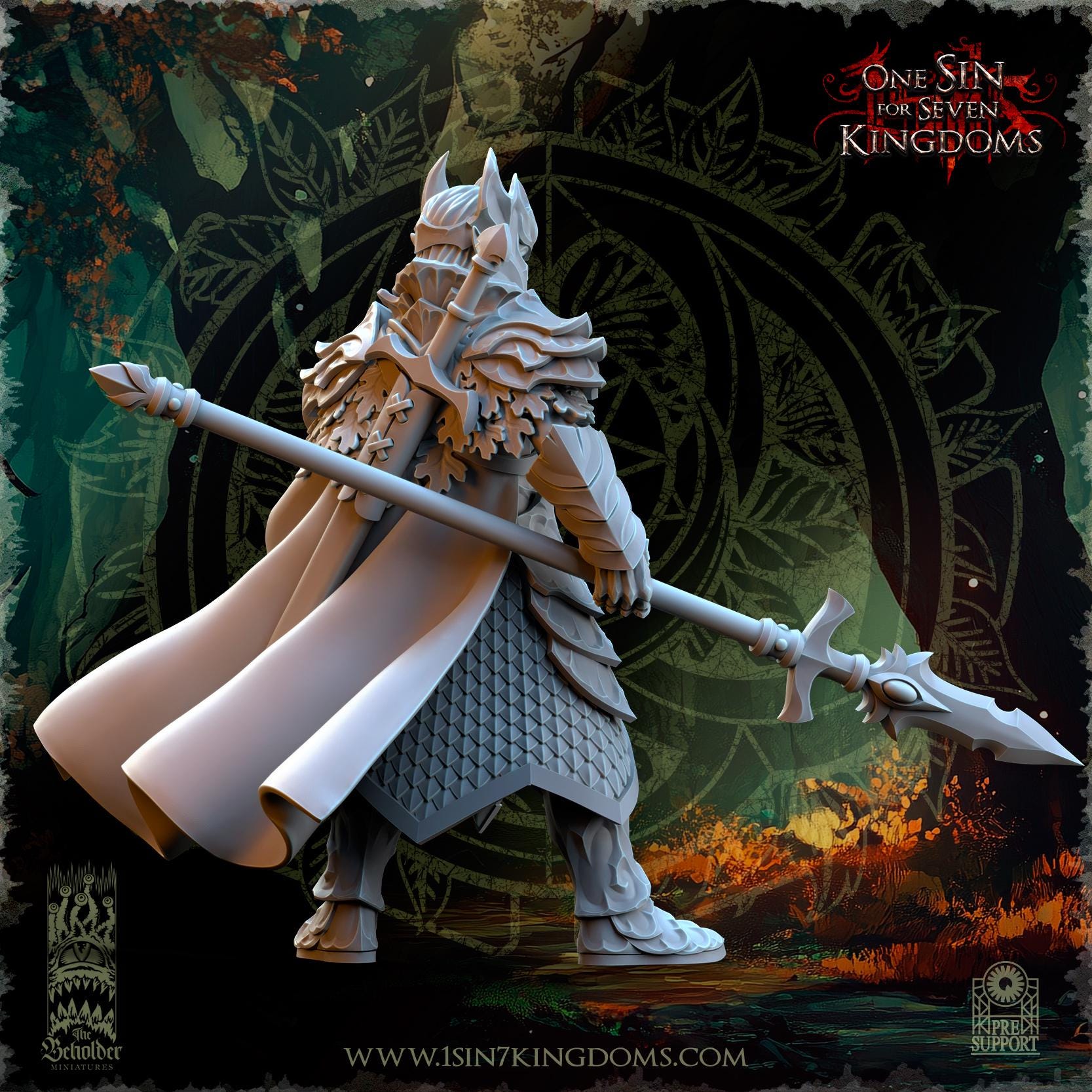 Sylvan Elves - Thalenar, King - Evergreen Elves - The Beholder Miniatures