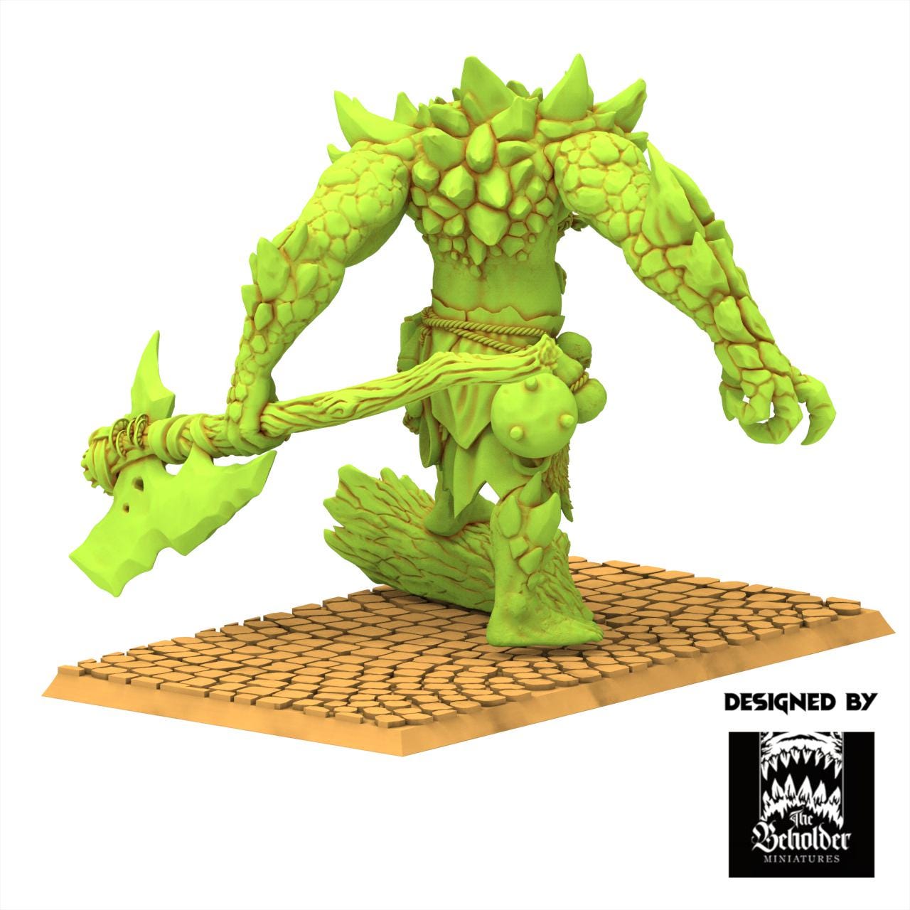 Orc & Goblin - Krakham Elder of the Rocks - The Black horde - The Beholder Miniatures