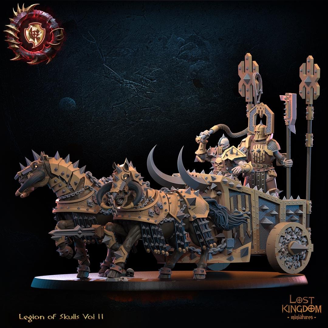 Fantasy Chaos - Blood God Chariot - Lost Kingdom Miniatures
