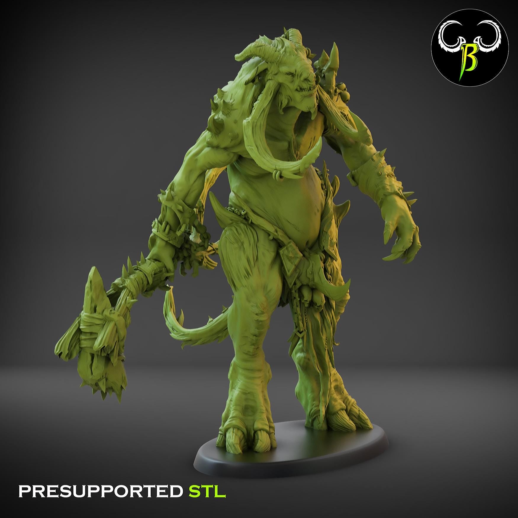 Beastmen - TahrKin Gargant - Fallen Beast - ClayBeastCreation
