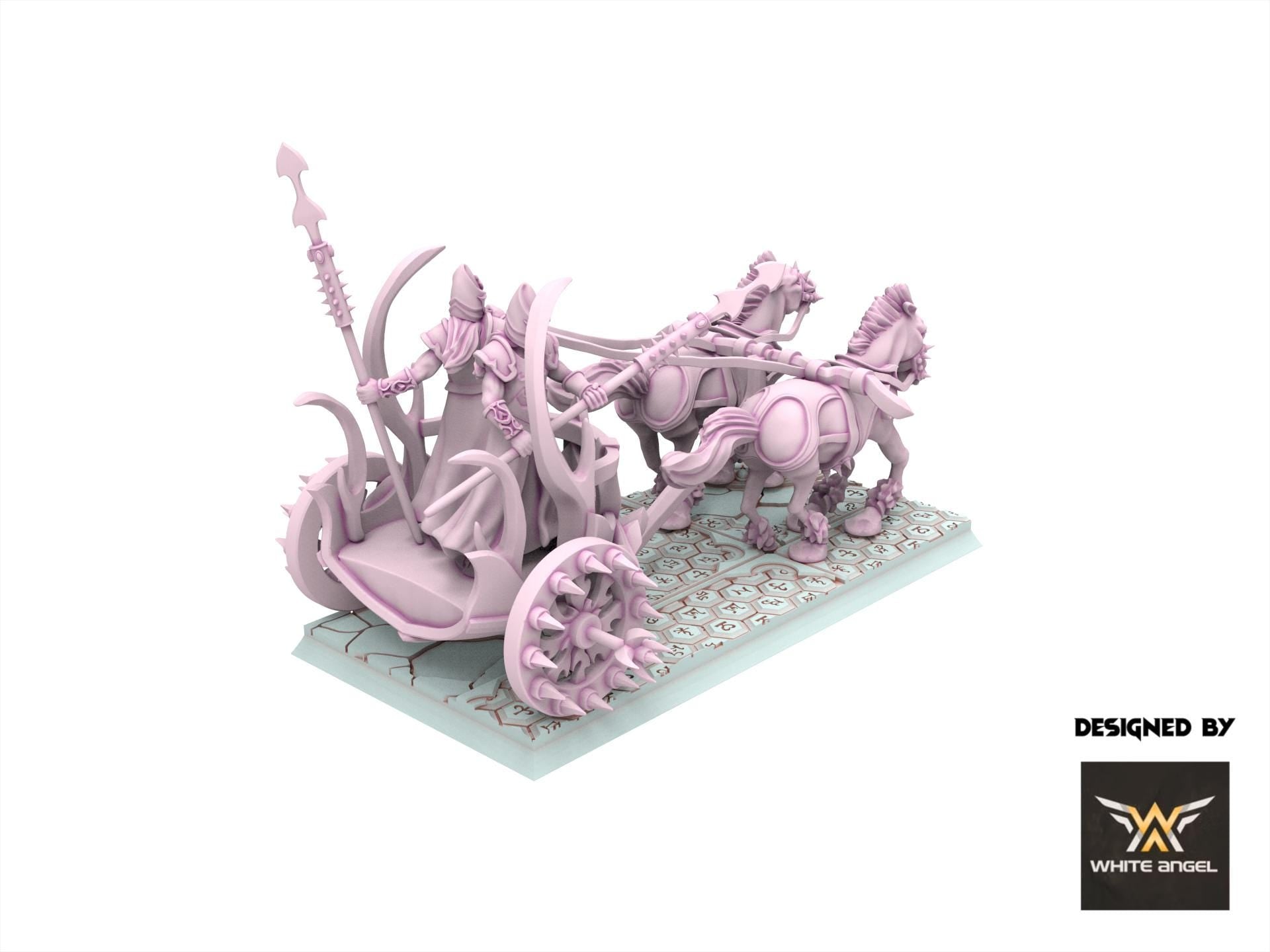 Dark Elves - Dark Steeds Chariot - Slaves of Darkness - White Angel Miniatures