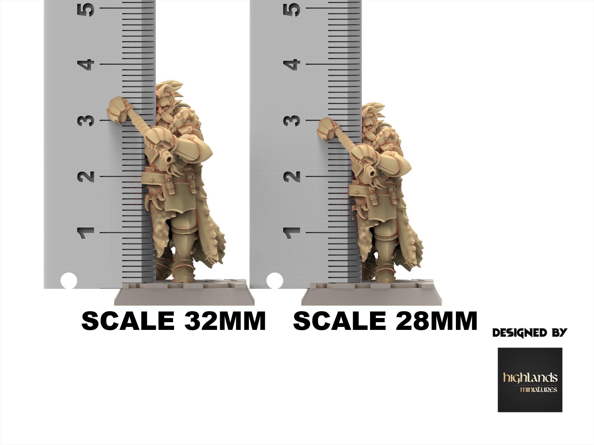Imperial Fantasy - Mergenheim knights on foot - Sunland - Highlands Miniatures