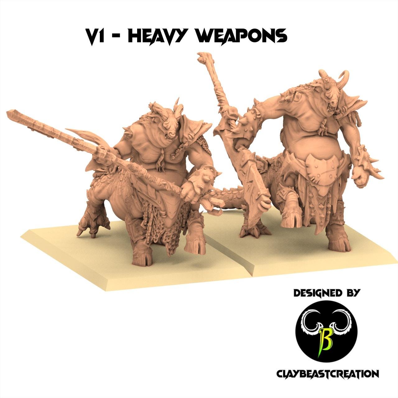 Beastmen - Centigons - Fallen Beast - ClayBeastCreation