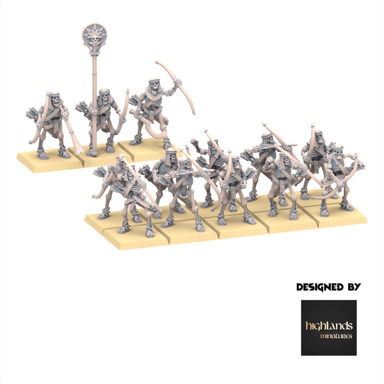 Eternal Dynasties - Ancient Skeletons with Bows - Eternal Dynasties - Highlands Miniatures