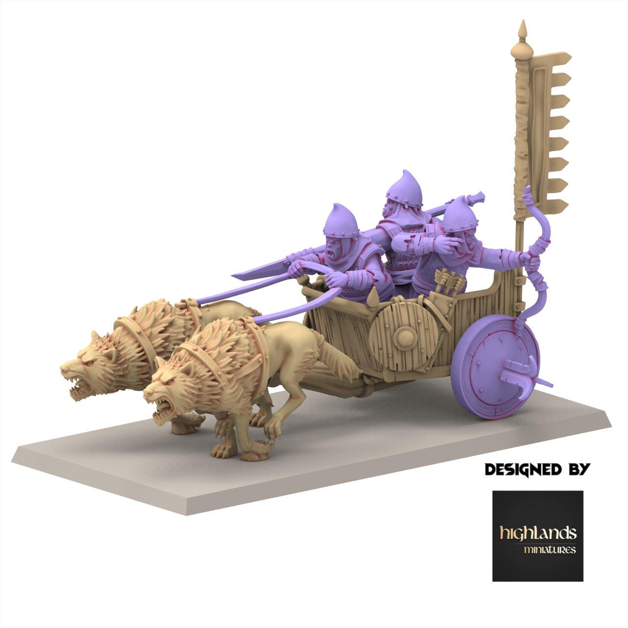 Chaos Dwarves - Hobgoblin Chariot - Sons of Marduk - Highlands Miniatures