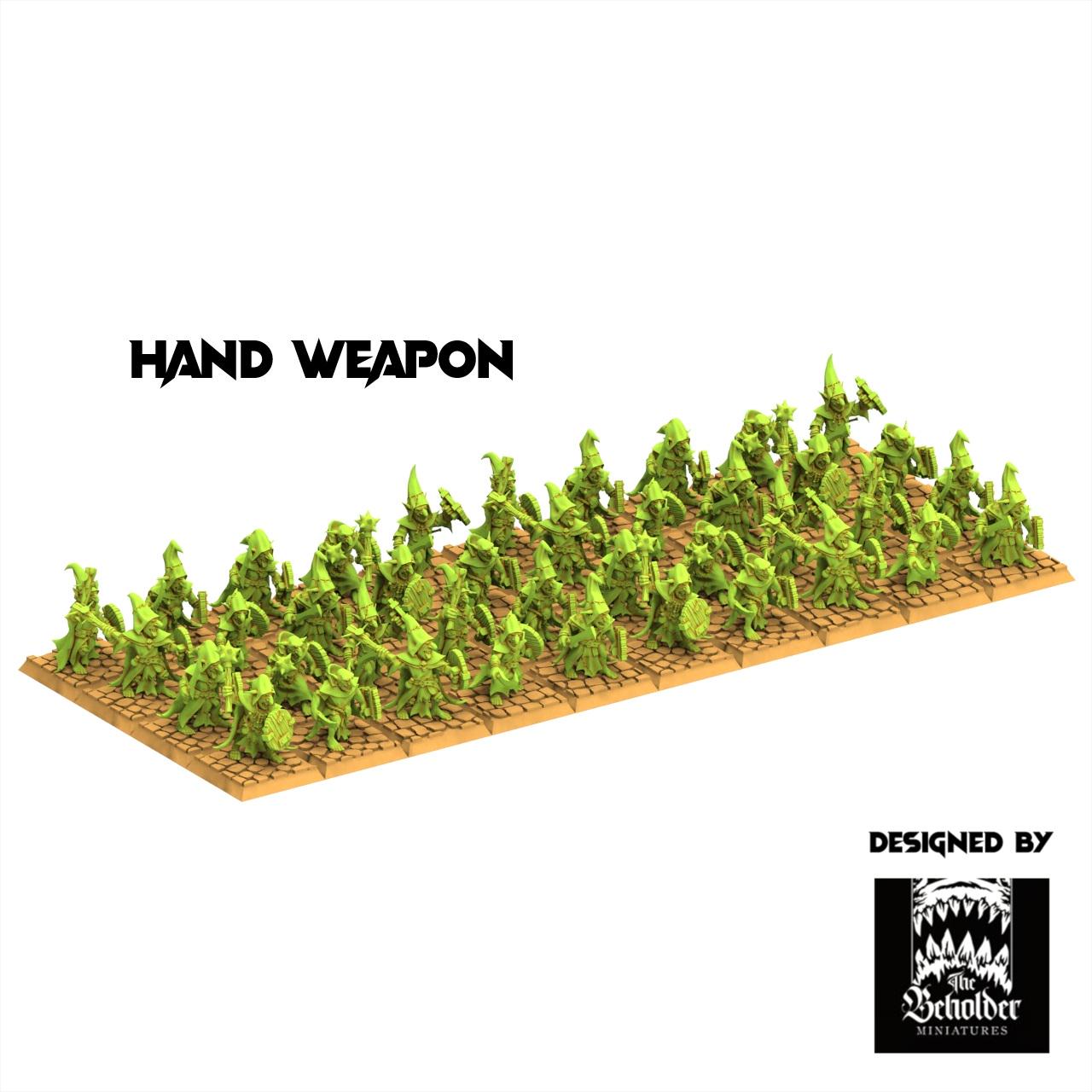 Orc & Goblin - Goblins Warriors - The Black horde - The Beholder Miniatures