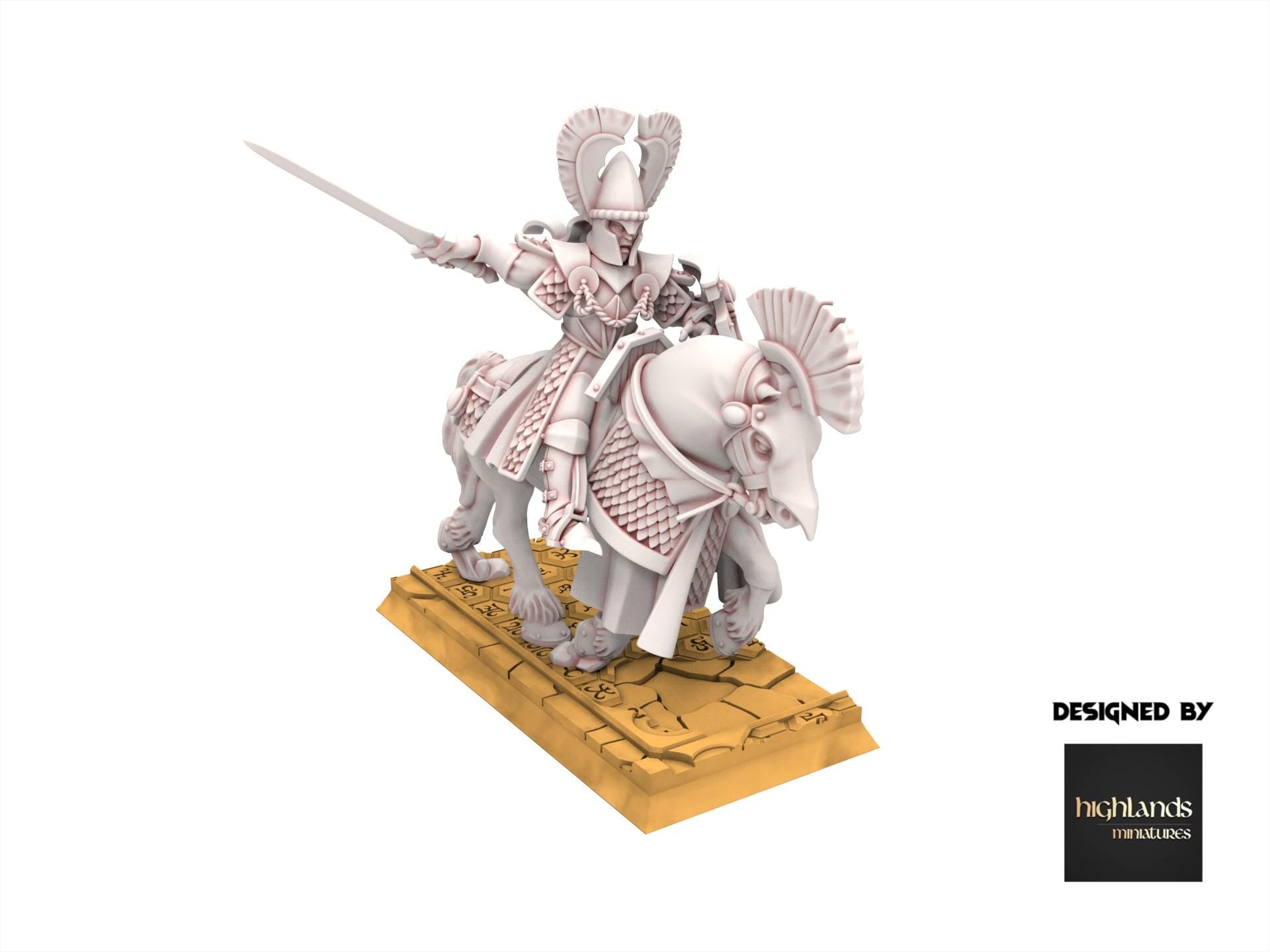Hight Elves - Mounted Lances - Aegean - Highlands Miniatures