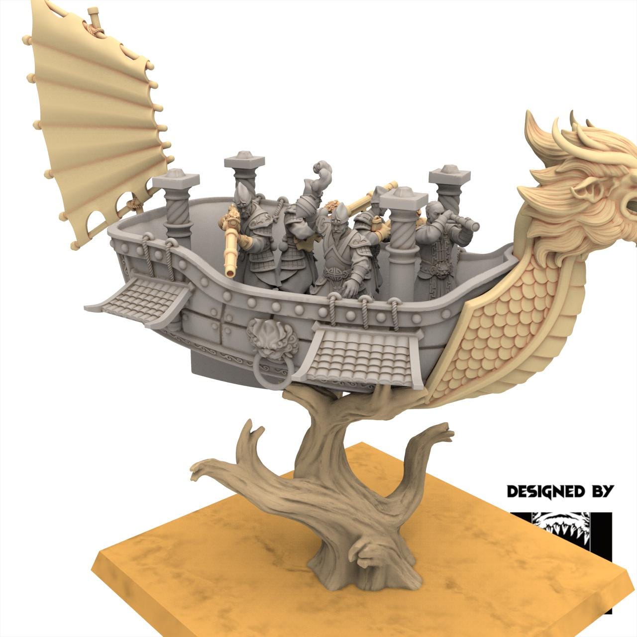 East Empire - Eternal Ship - Astarii Dynasty - 28&32mm - The Beholder Miniatures