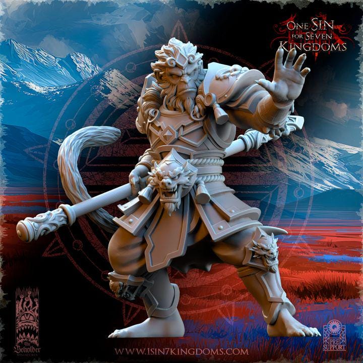 East Empire - Houwang, the Monkey King - Astarii Dynasty - The Beholder Miniatures