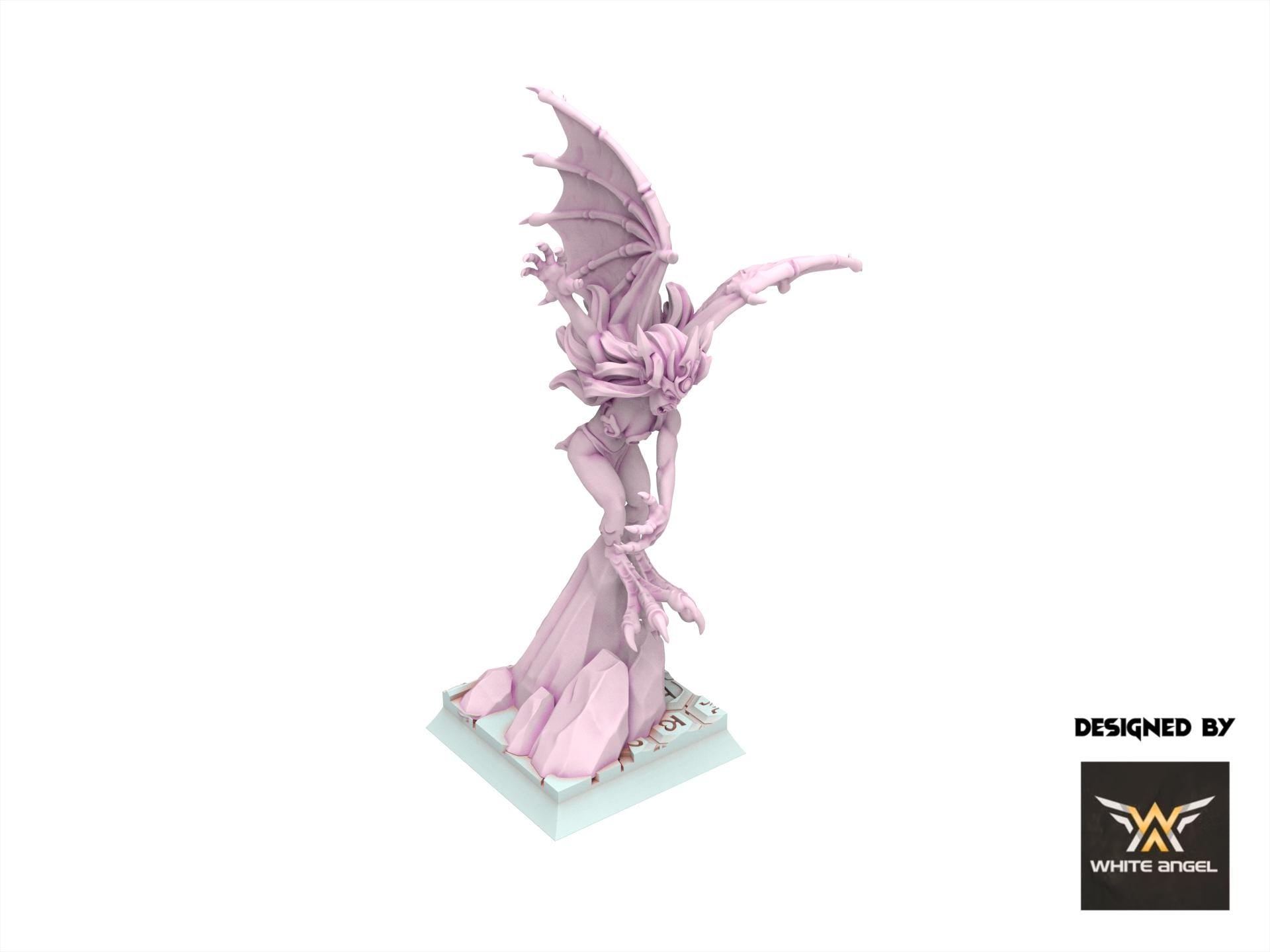 Dark Elves - x5 Harpies - Slaves of Darkness - White Angel Miniatures