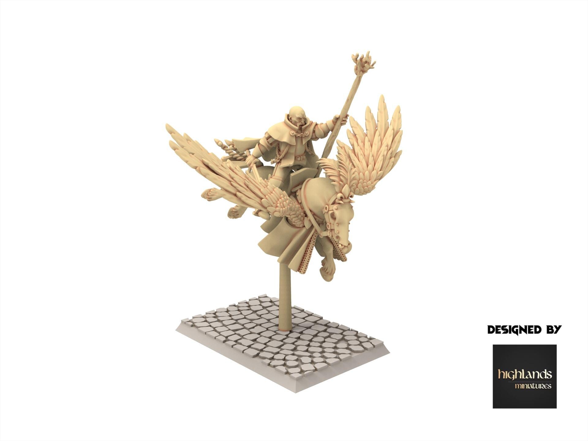 Imperial Fantasy - Lord Wizard on Pegasus - Sunland - Highlands Miniatures