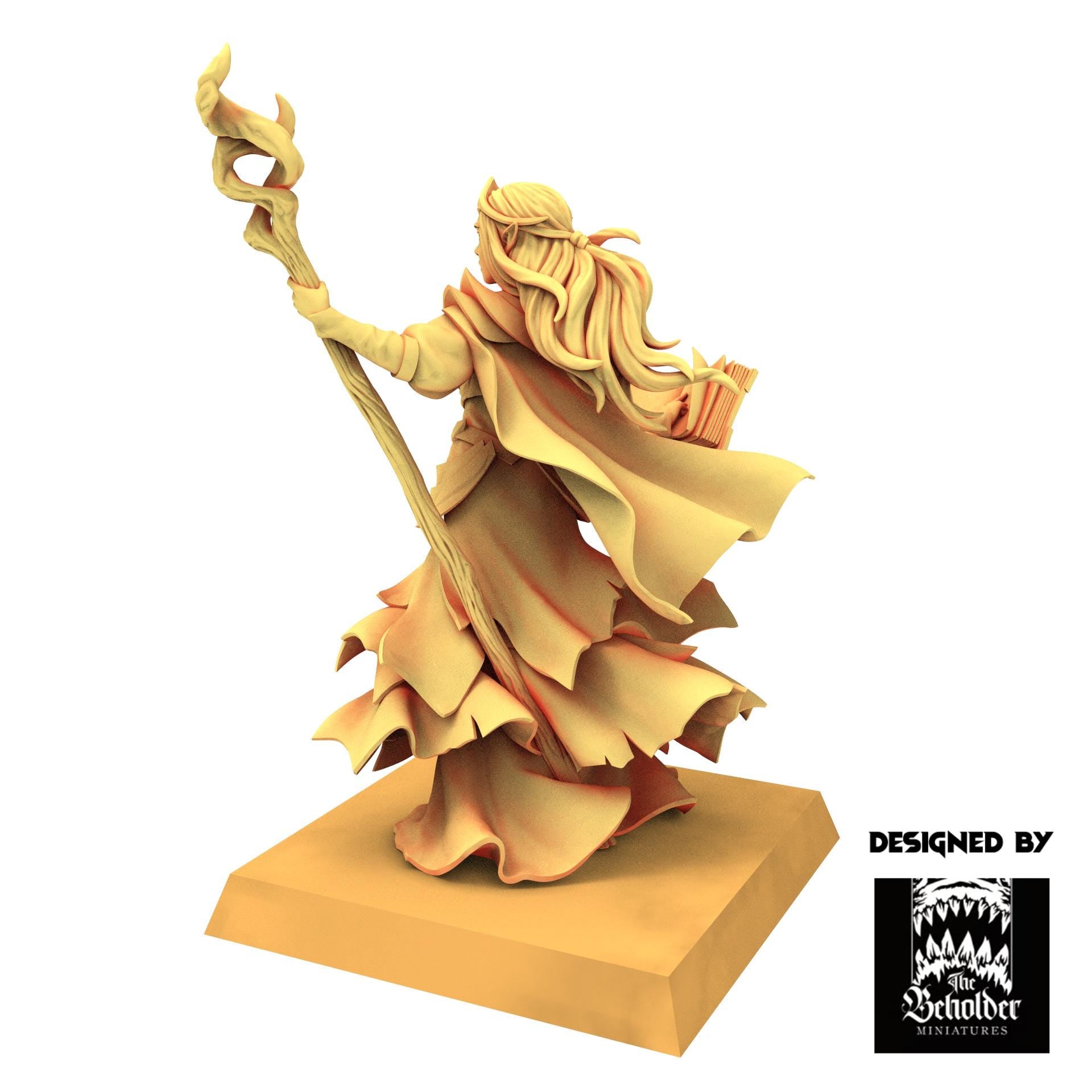 Sylvan Elves - Nuara, Whisper of the Trees - Evergreen Elves - The Beholder Miniatures