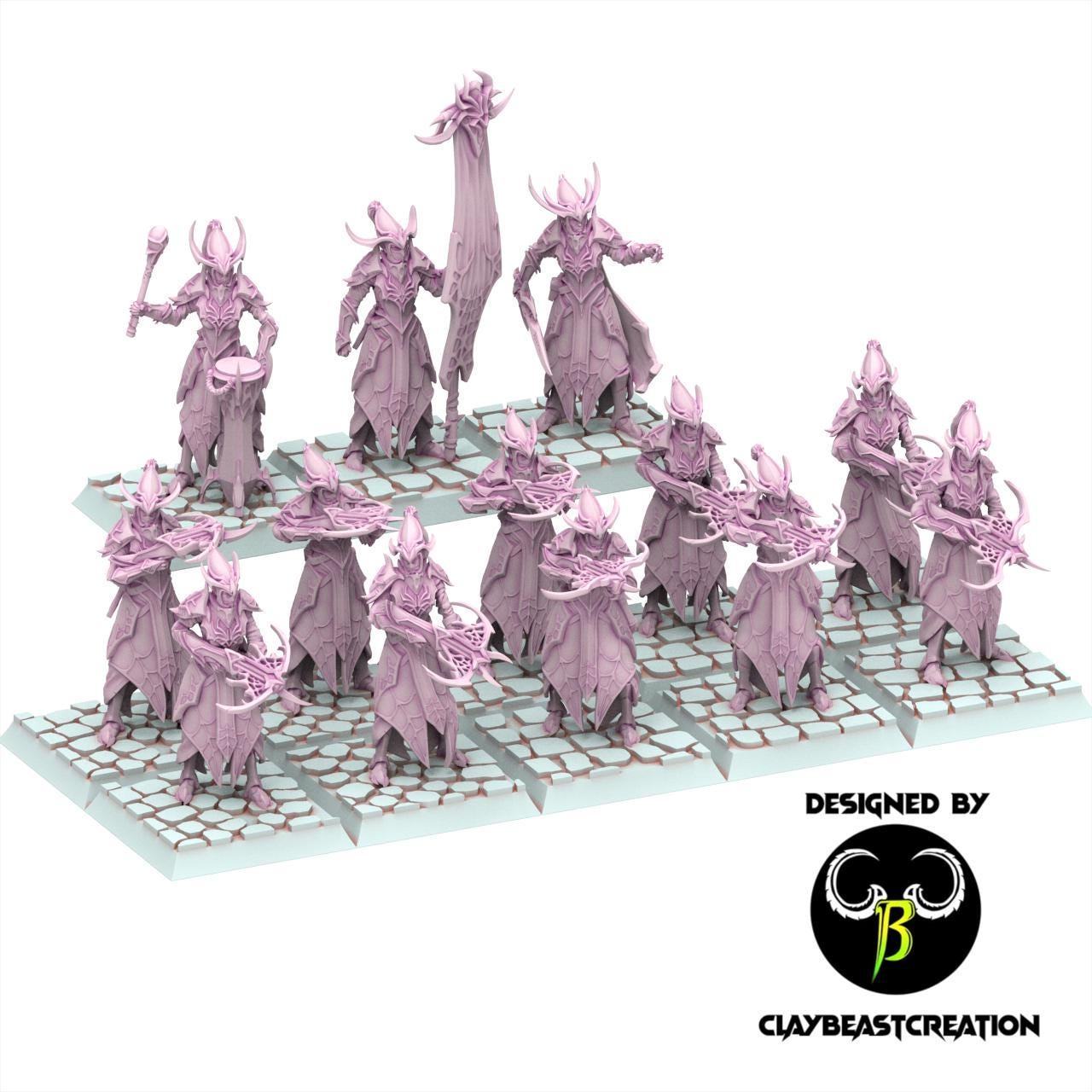 Dark Elves - Crossbowmen - Cult of the Eight - ClayBeastCreation