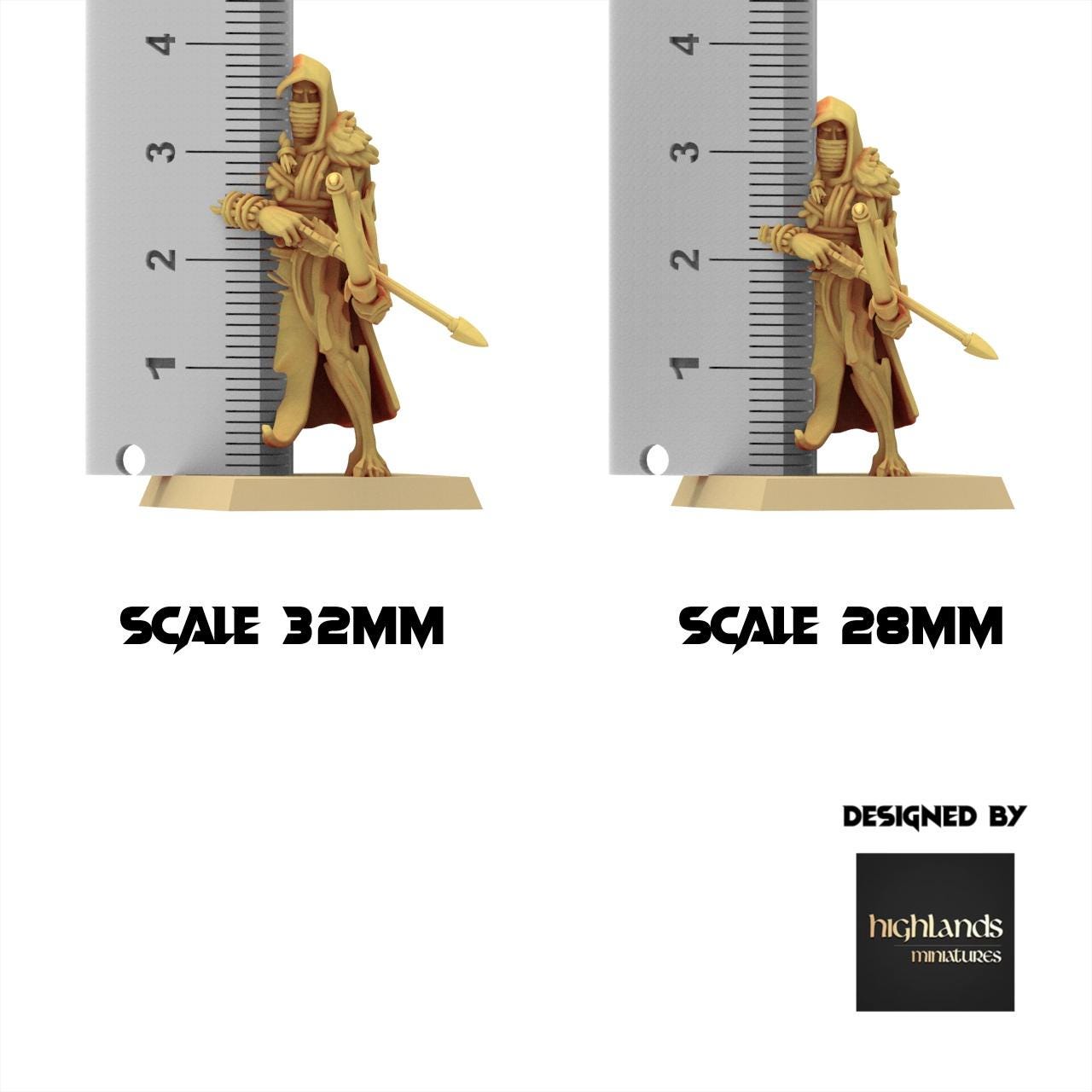 Sylvan Elves - Feral Scouts - Feral - Highlands Miniatures