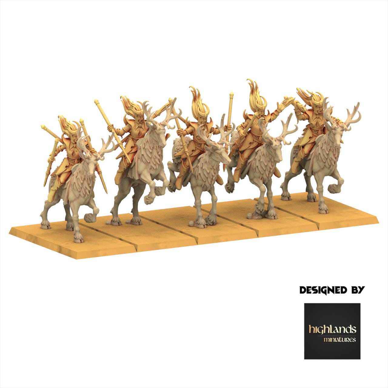 Sylvan Elves - Moonlight Sisters - Feral - Highlands Miniatures