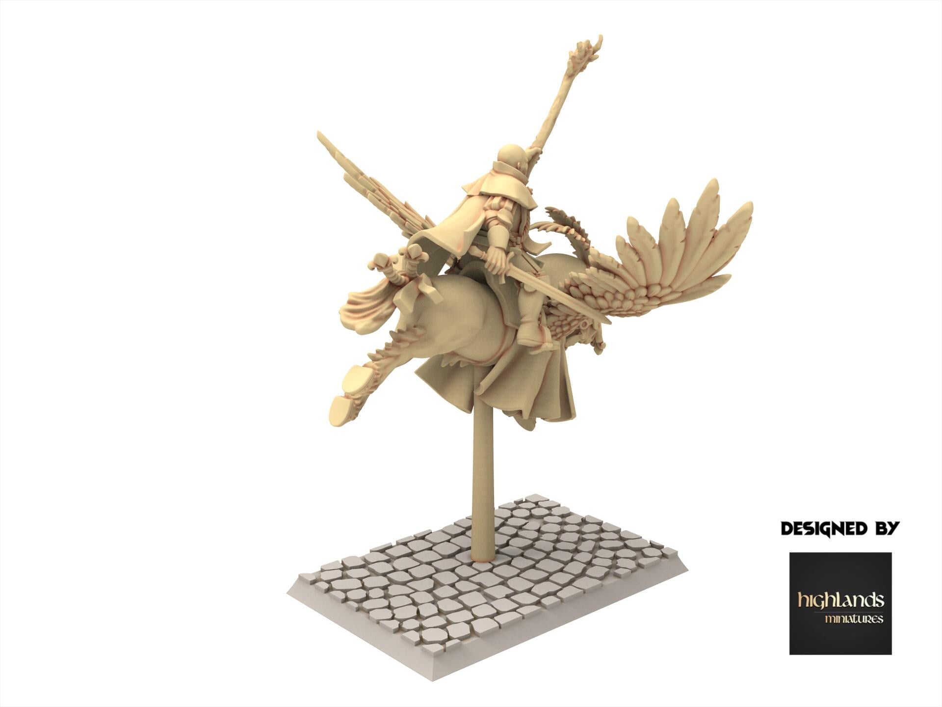 Imperial Fantasy - Lord Wizard on Pegasus - Sunland - Highlands Miniatures