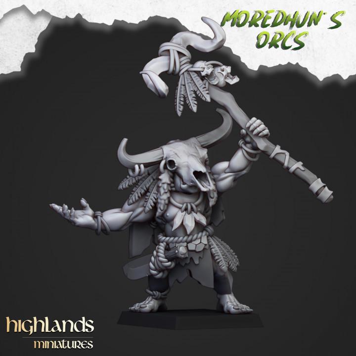 Orc & Goblin - Cave Orc Shaman - Moredhun's Orc - Highlands Miniature