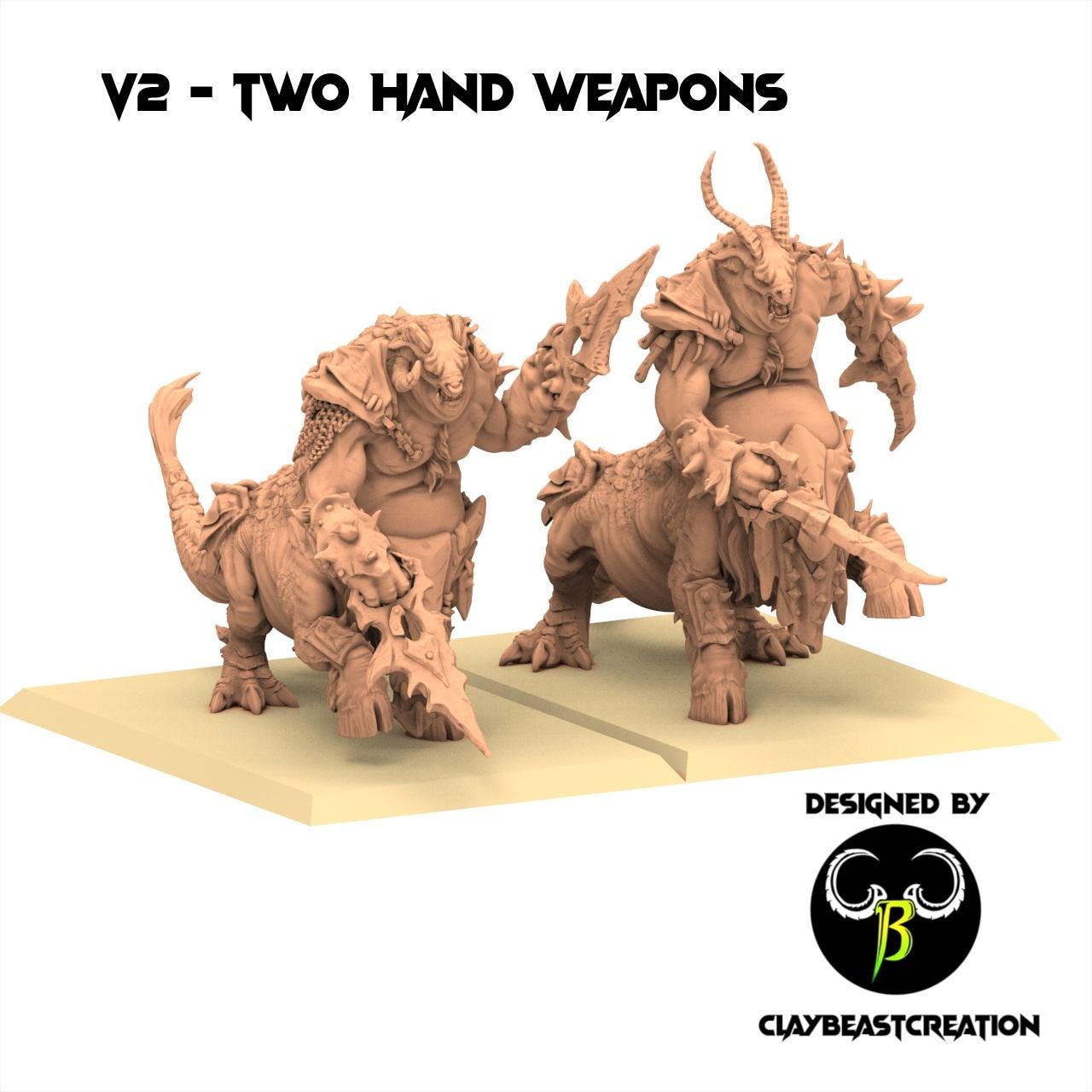 Beastmen - Centigons - Fallen Beast - ClayBeastCreation