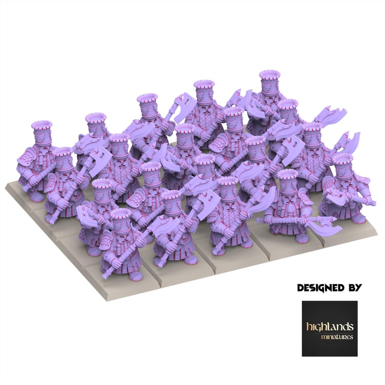 Chaos Dwarves - Heavy Guard With Great Weapons - Sons of Marduk - Highlands Miniatures