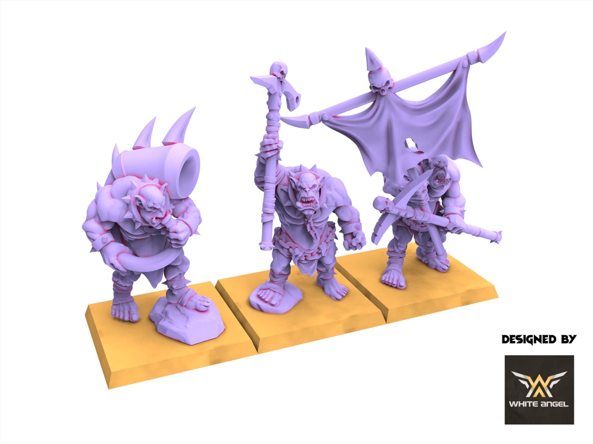 Chaos Dwarves - Infernal Orc Slave - Infernal Dwarves - White Angel Miniatures
