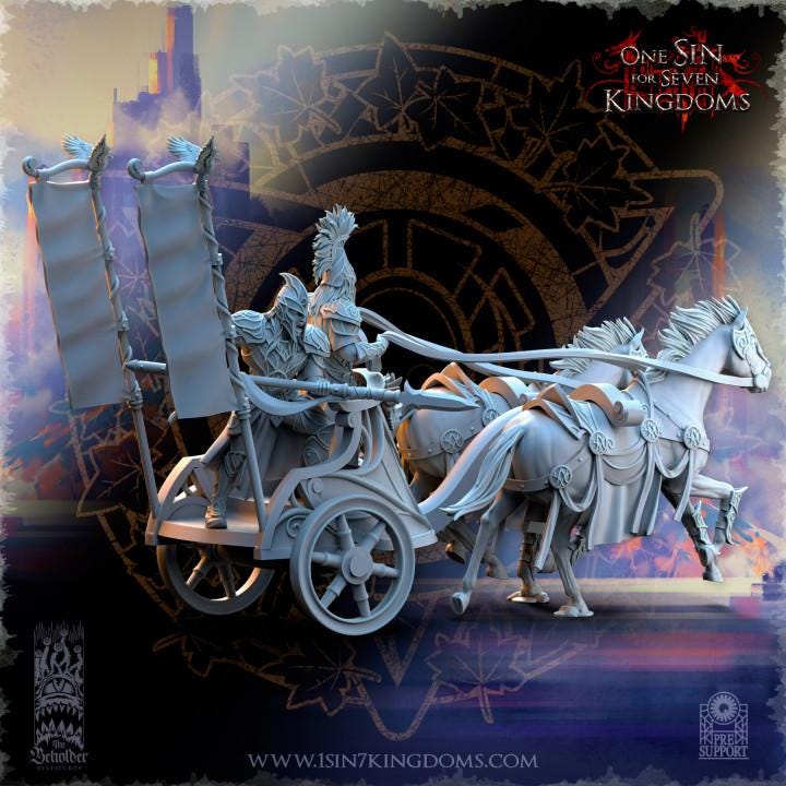 Hight Elves - Light Chariot - Silvermoor - The Beholder Miniatures