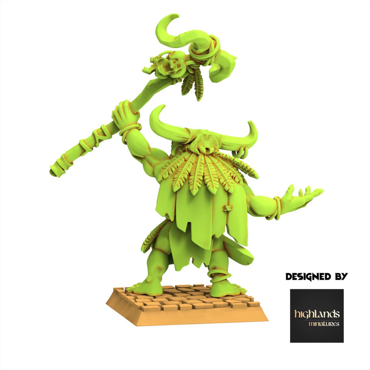 Orc & Goblin - Cave Orc Shaman - Moredhun's Orc - Highlands Miniature