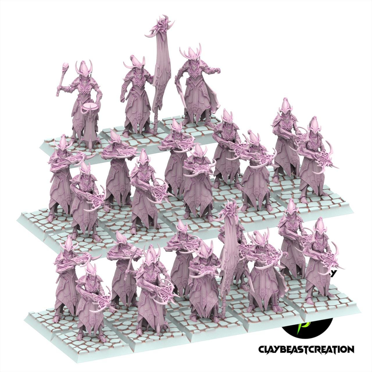 Dark Elves - Crossbowmen - Cult of the Eight - ClayBeastCreation