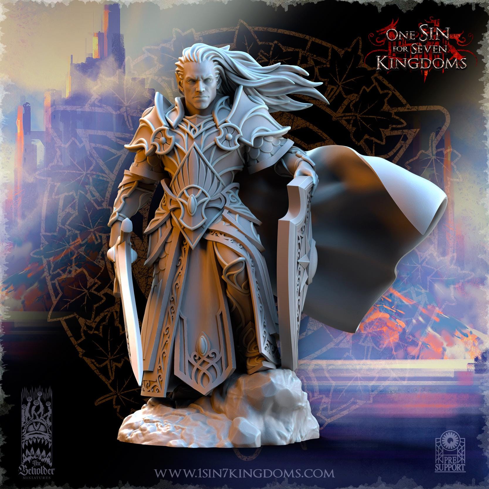 Hight Elves - Commander Polomhir - Silvermoor - The Beholder Miniatures
