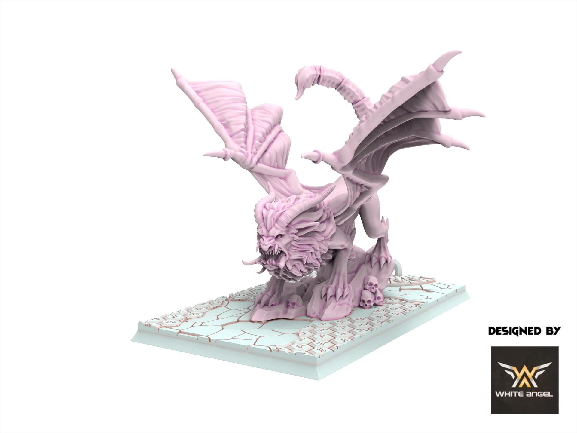 Dark Elves - Dark Manticore - Slaves of Darkness - White Angel Miniatures
