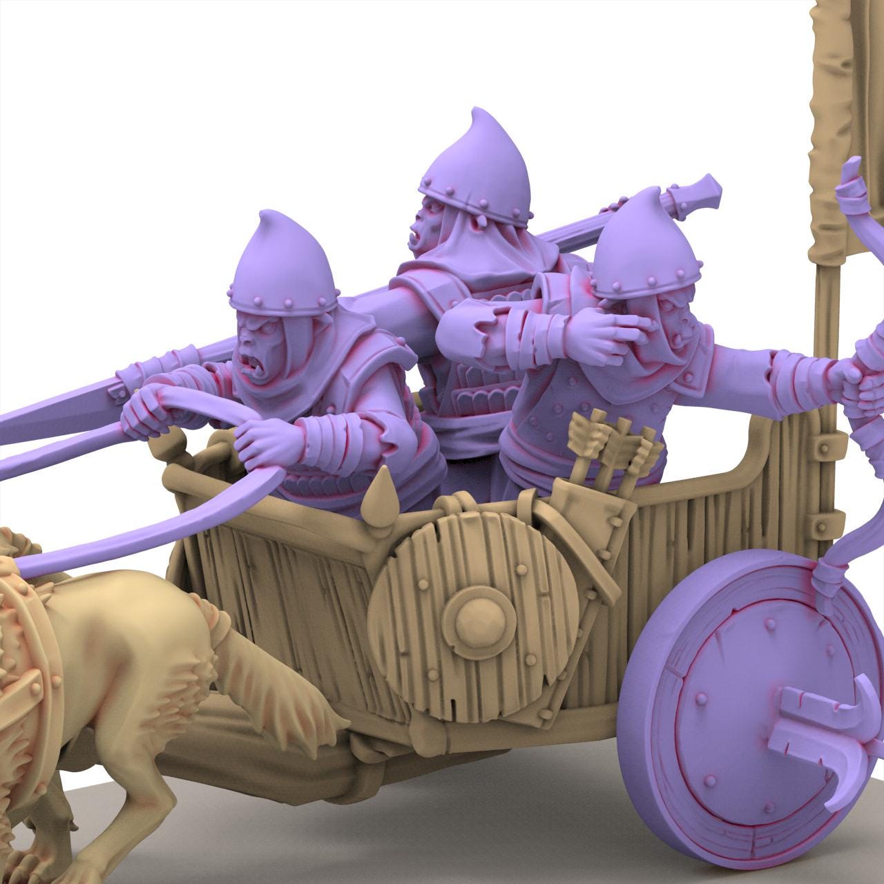 Chaos Dwarves - Hobgoblin Chariot - Sons of Marduk - Highlands Miniatures