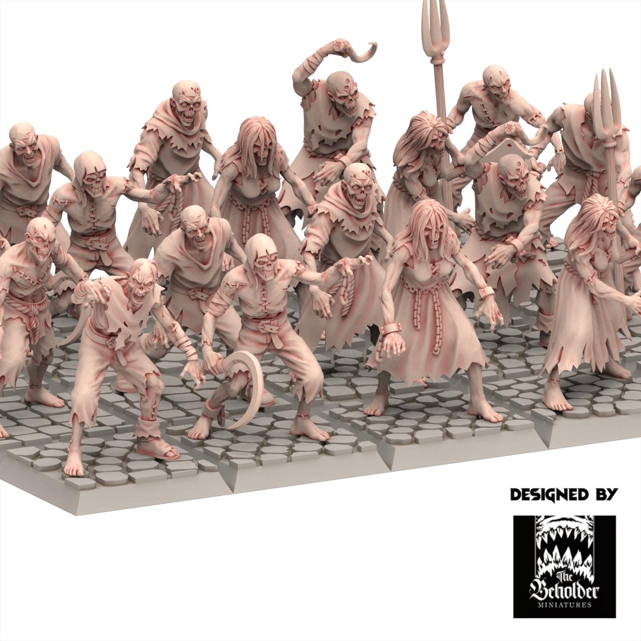 Undead 32/28mm - Brainless Walkers - Undying Legions - The Beholder Miniatures