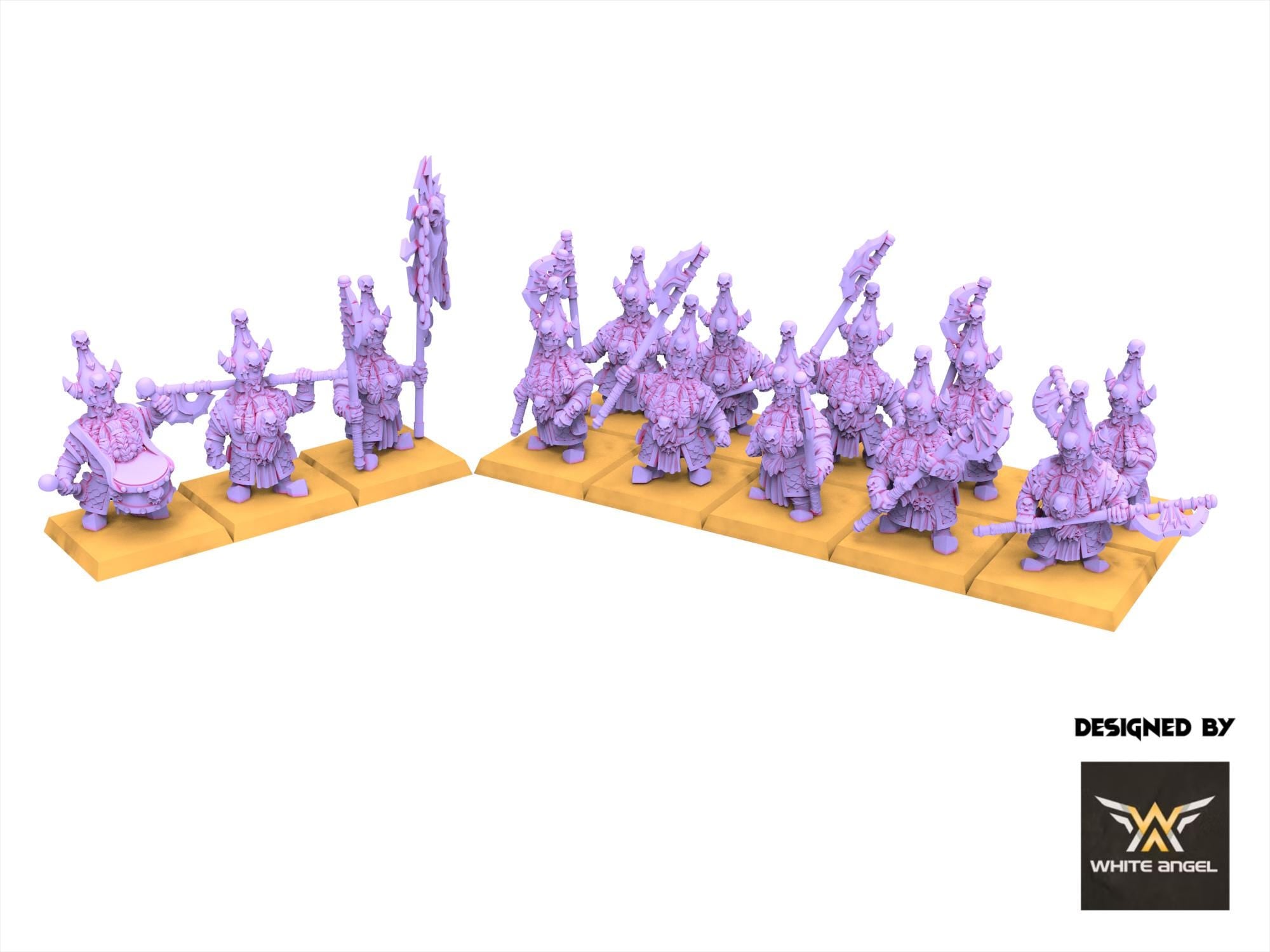 Chaos Dwarves - Infernal Lance - Infernal Dwarves - White Angel Miniatures
