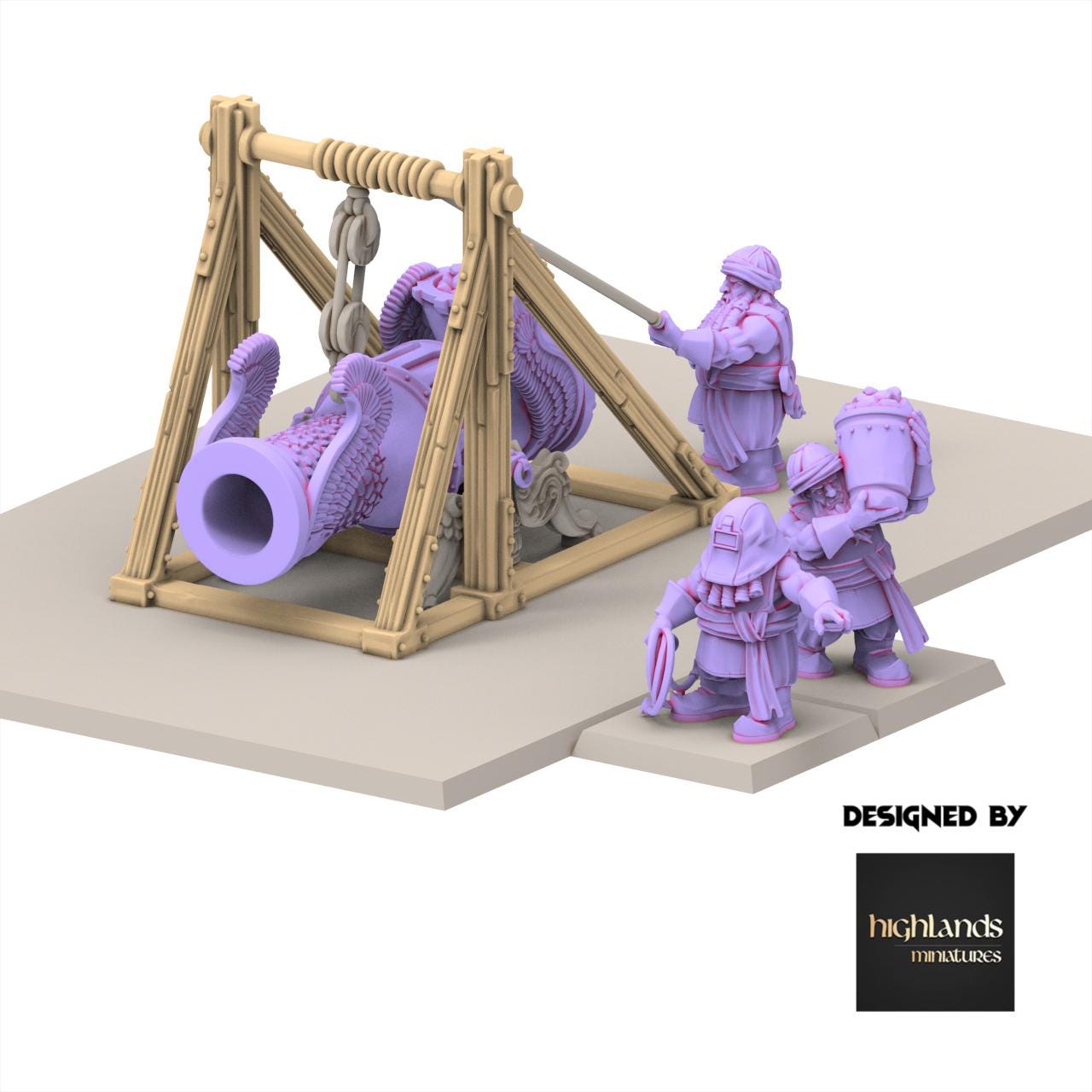 Chaos Dwarves - Cannon - Sons of Marduk - Highlands Miniatures
