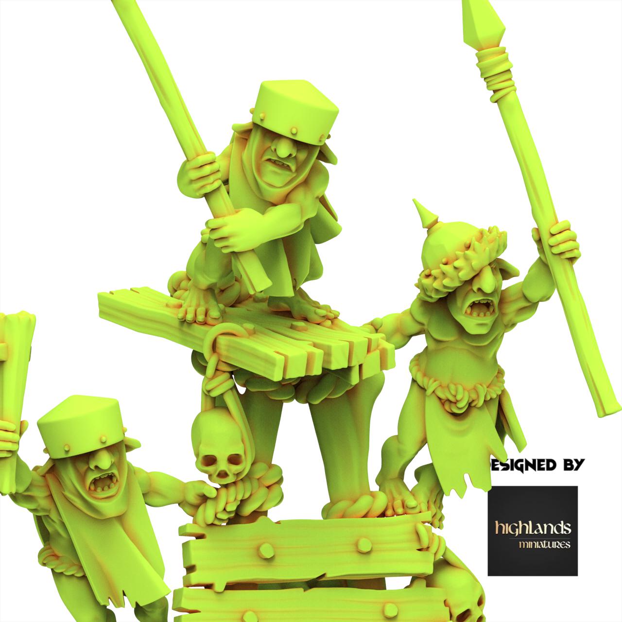 Orc & Goblin - Goblors Roller - Steppe Goblin - Highlands Miniature