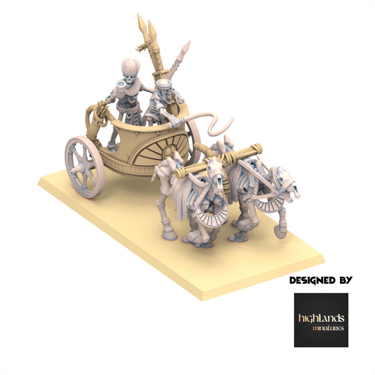 Eternal Dynasties - Ancient Skeletal Chariots - Eternal Dynasties - Highlands Miniatures