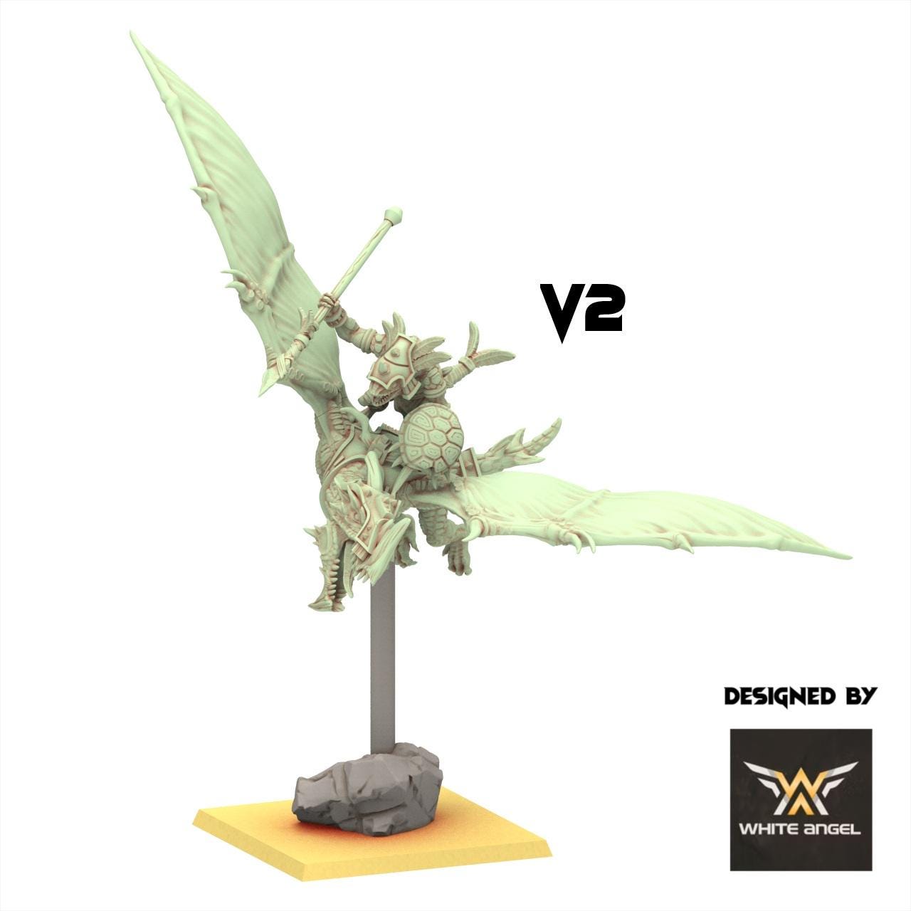 Lizardmen 28/32mm - Skycrawler Lizards - White Angel Miniatures
