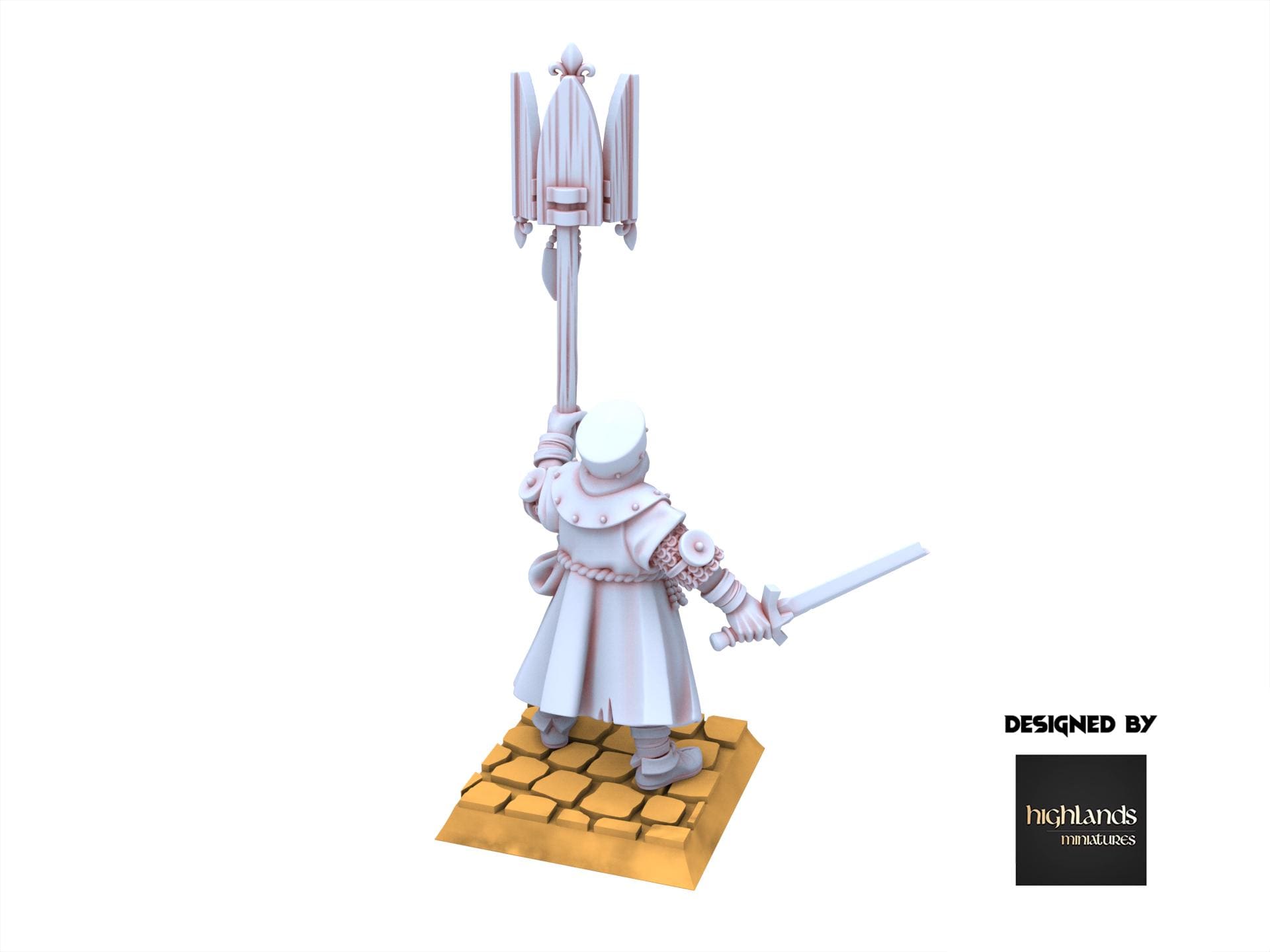 Arthurian Knights - Cleric with Relic - Gallia - Highlands Miniatures