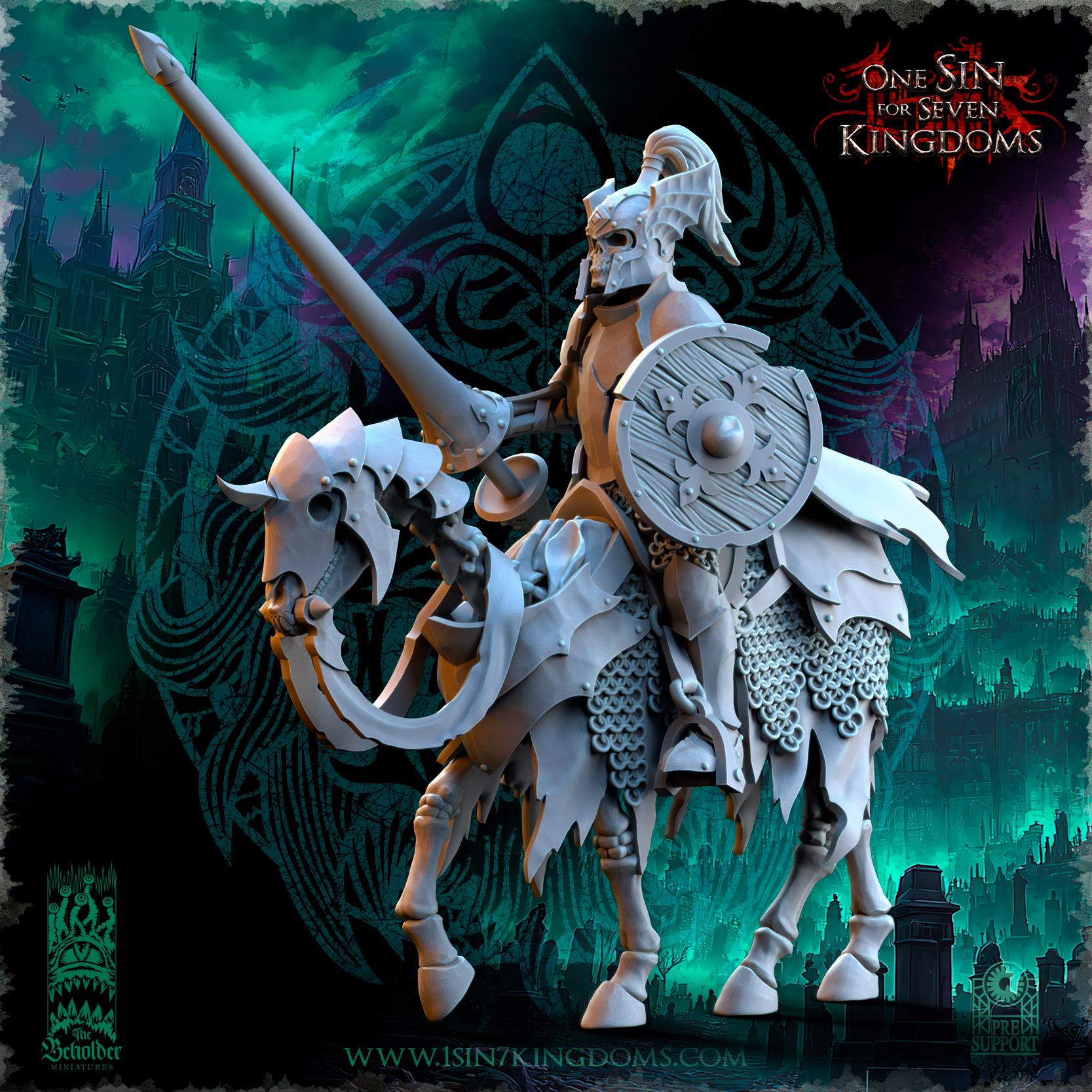 Undead 32/28mm - Grave Knights - Undying Legions - The Beholder Miniatures