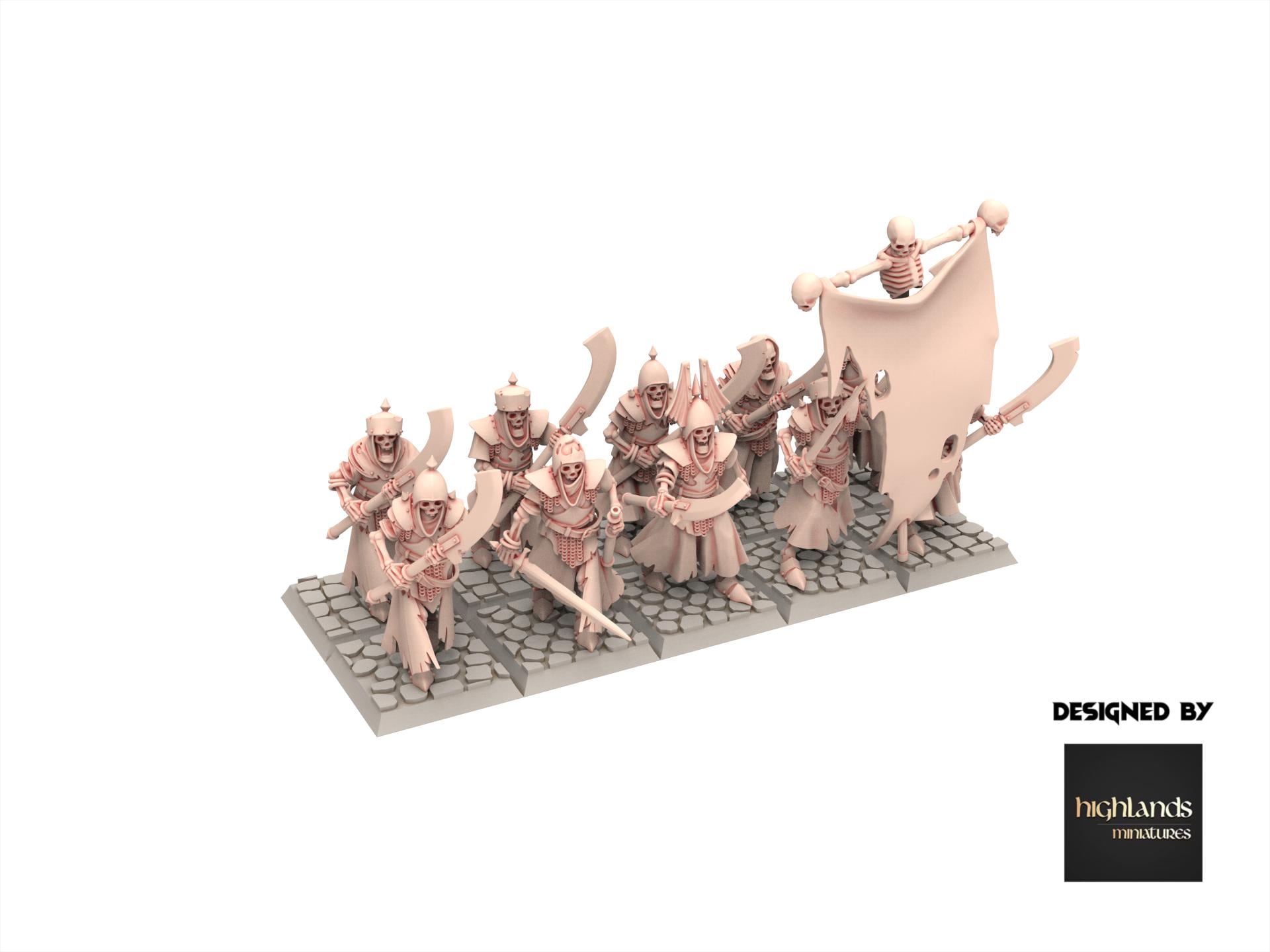 Undead - Skeletal Guard V1 - Transilvanya - Highlands Miniatures