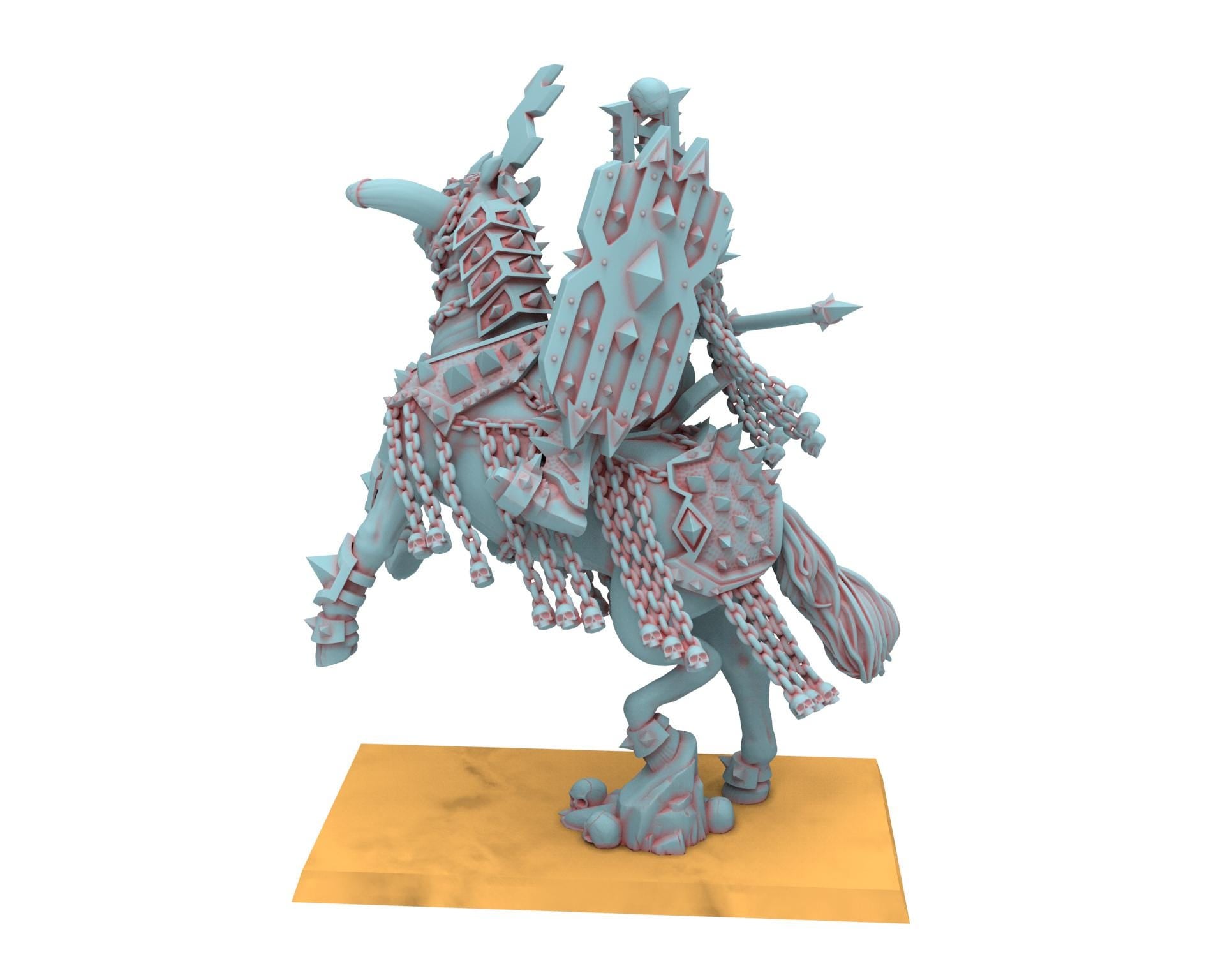 Fantasy Chaos - Blood God Champion Mounted - Lost Kingdom Miniatures