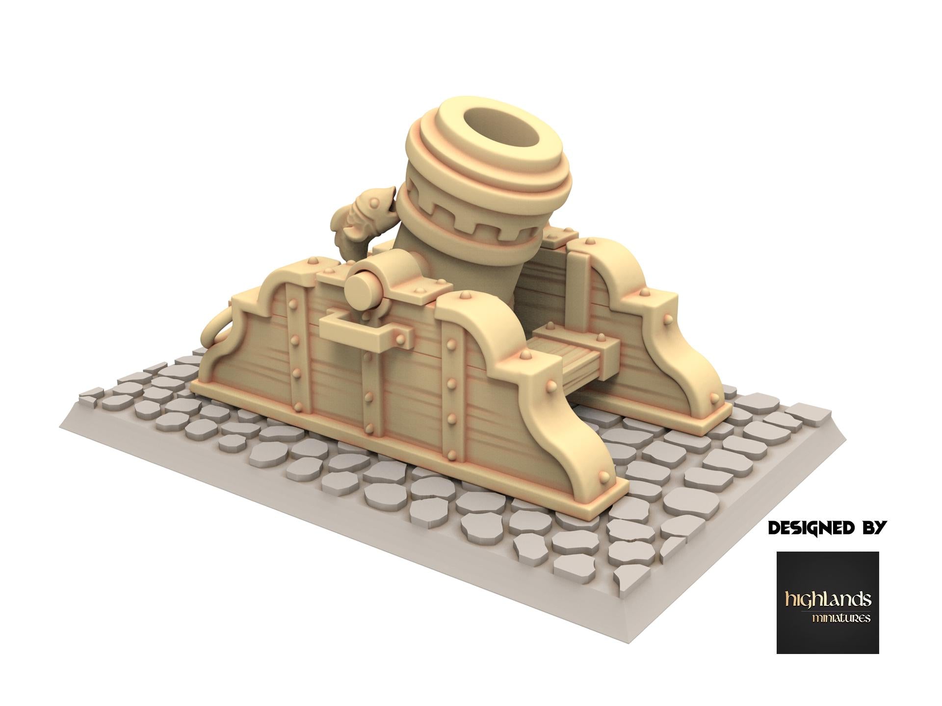 Imperial Fantasy - Mortar, Imperial artillery - Sunland - Highlands Miniatures