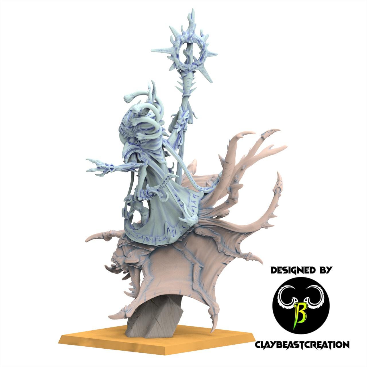 Demon - Mounted Apostle of Divination - Dark Legions - ClayBeastCreation