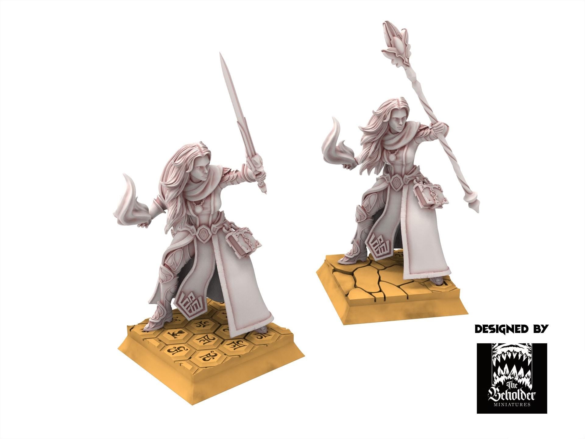 Hight Elves - Sorceress - Silvermoor - The Beholder Miniatures