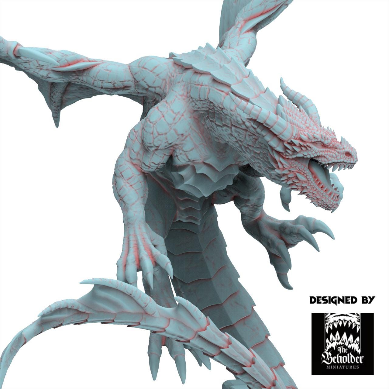 Fantasy Chaos - Wuthang, the Wasteland Dragon - Realm of Mayhem - The Beholder Miniatures
